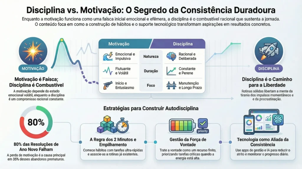 Gráfico de progresso digital, simbolizando o acompanhamento da disciplina e metas